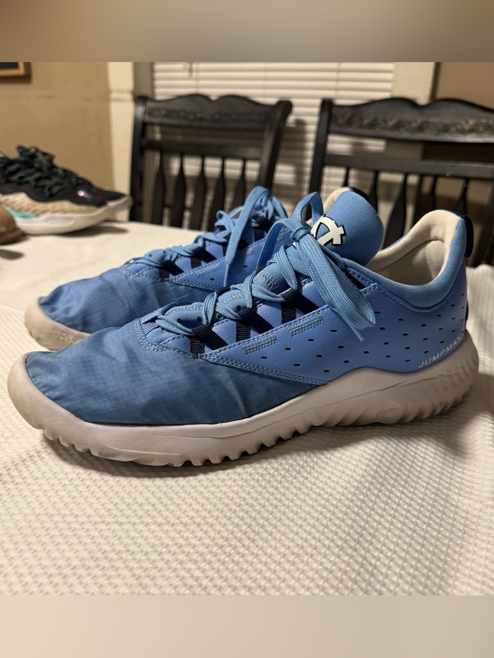 Nike Jordan Proto-Lyte Sneakers Men’s 11 Blue North Carolina Shoes Rare Jumpman